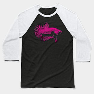 Betta - MAGENTA Baseball T-Shirt